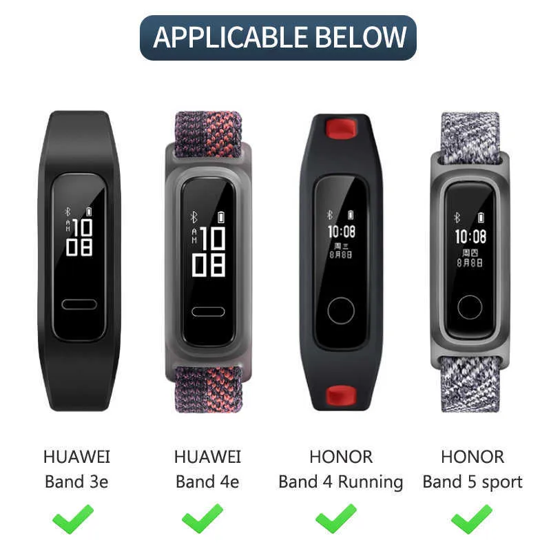 Металлический ремешок для браслета Honor Band 4runninghonor Band 5sport Huawei Band 3eband 4e Сменный браслет из нержавеющей стали H05183246