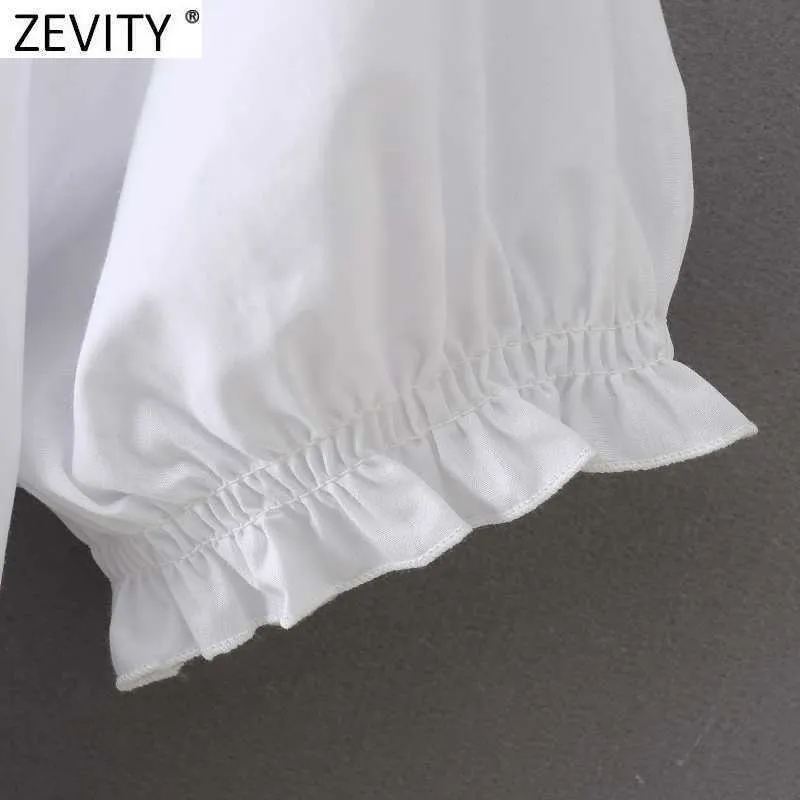 Zeveity женщины сладкие агарические кружева высокая талия эластичный белый тонкий мини-платье лето женское шикарное с коротким рукавом вечеринка Vestido DS8209 210603