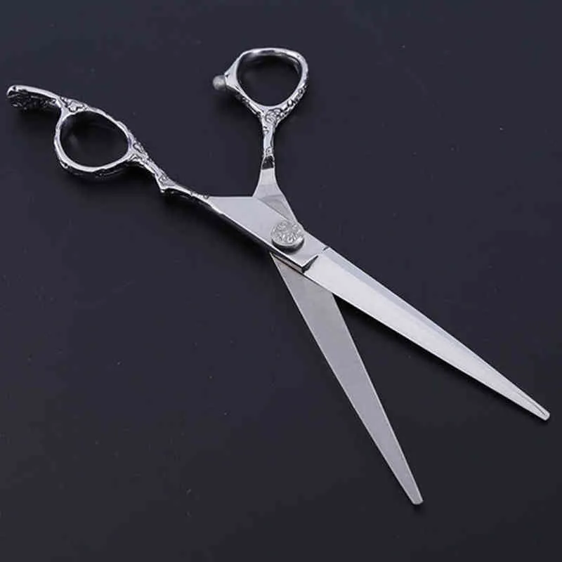 Personalizar Profissional JP 440C Steel 7 '' 6 '' Ameixa Ameixa Corte Tesoura Tesoura Barber Cutting Maquiagem Shears Hairdressing 220125