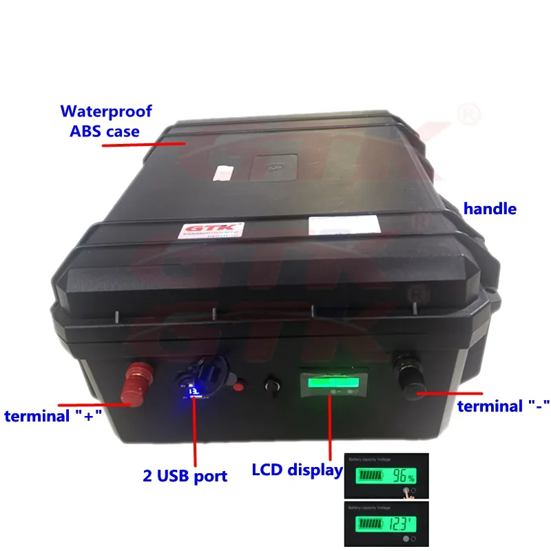 太陽エネルギーシステムゴルフトロリーRVオートカララン+ 20A充電器のための12V 200Ah 250Ah 260AhのLiFePO4リチウム電池