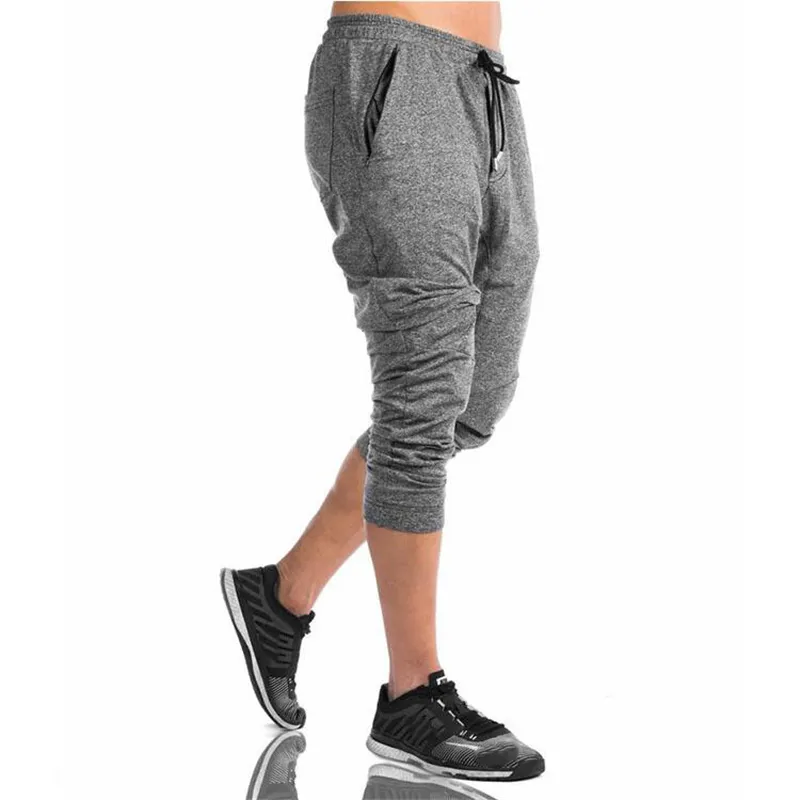 Marka Yaz Yeni Moda Ince Slim Fit Spor Salonları Pantolon Erkekler Casual Ter Pantolon Joggers Vücut Geliştirme Fitness Sweatpants 210421