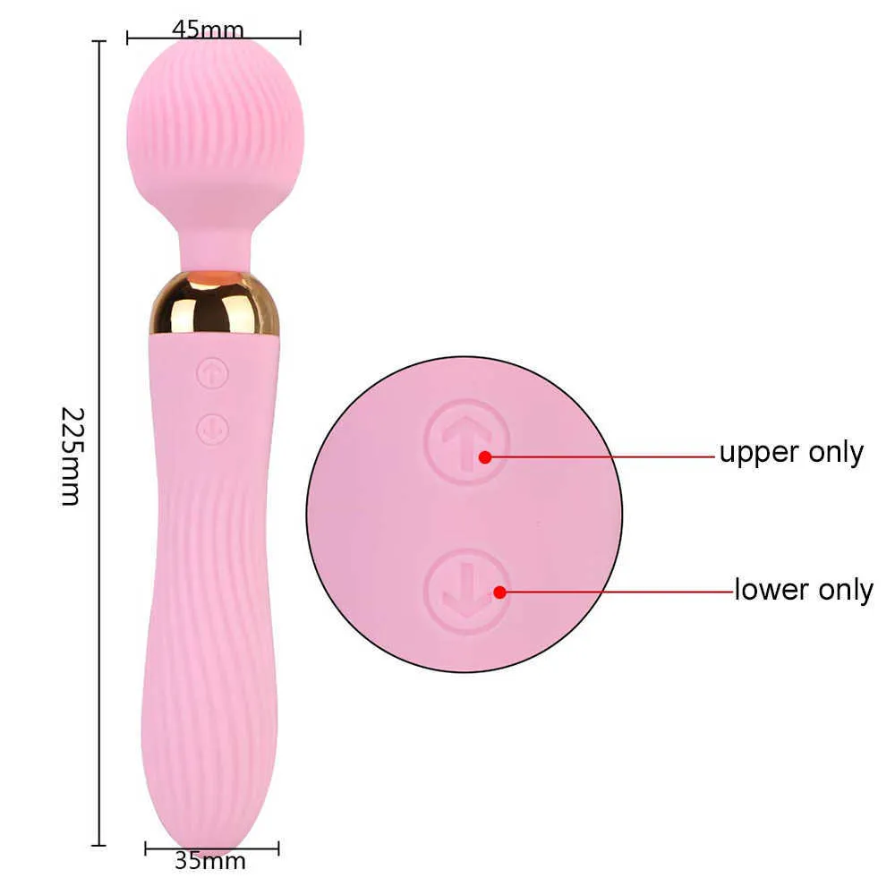 MASSAGEM ITENS AV Magic Wand 18 Velocidades G Massager Poço Poderoso Dildo Vibrador Clitóris Estimular Brinquedos Sexuais Para Mulheres Casais