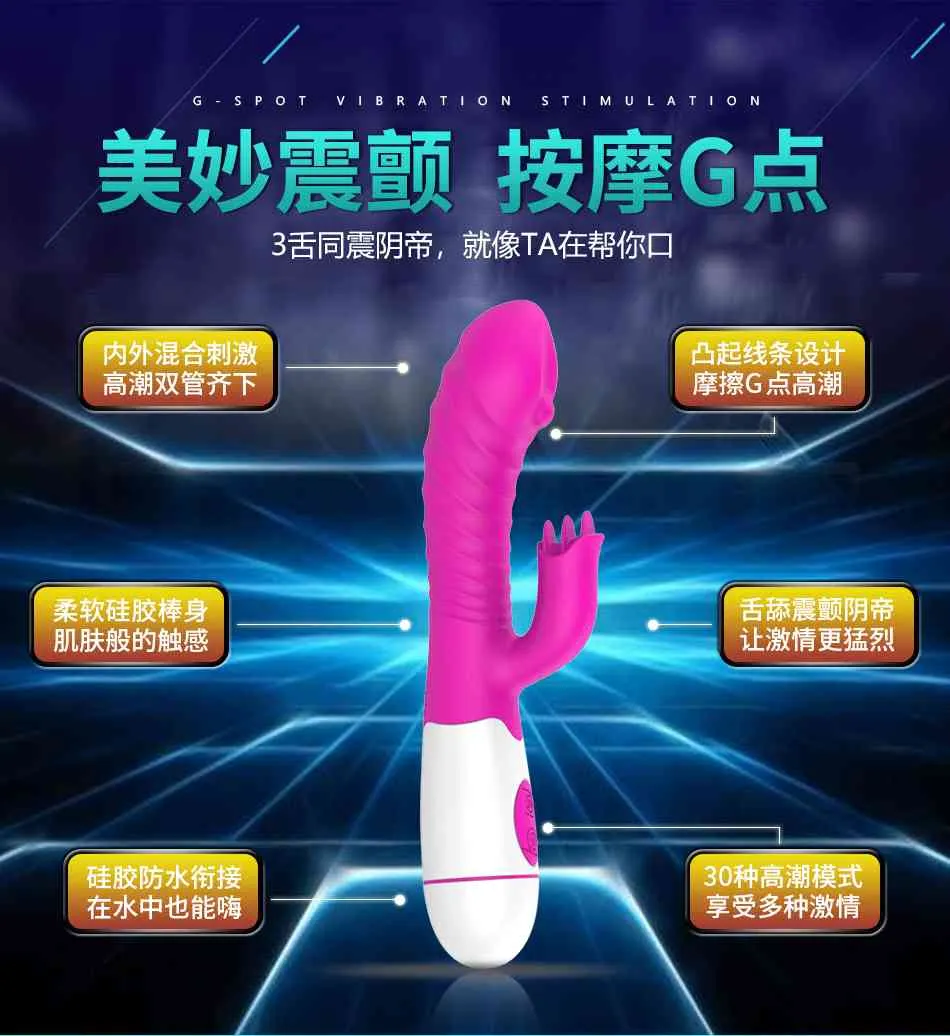 MASSAGE 30 Snelheid Krachtige Vibrator Sex Toys for Woman Clitoris Stimulator Sex Shop speelgoed voor volwassenen G Spot Vibrating Dildo voor WOMA2881474
