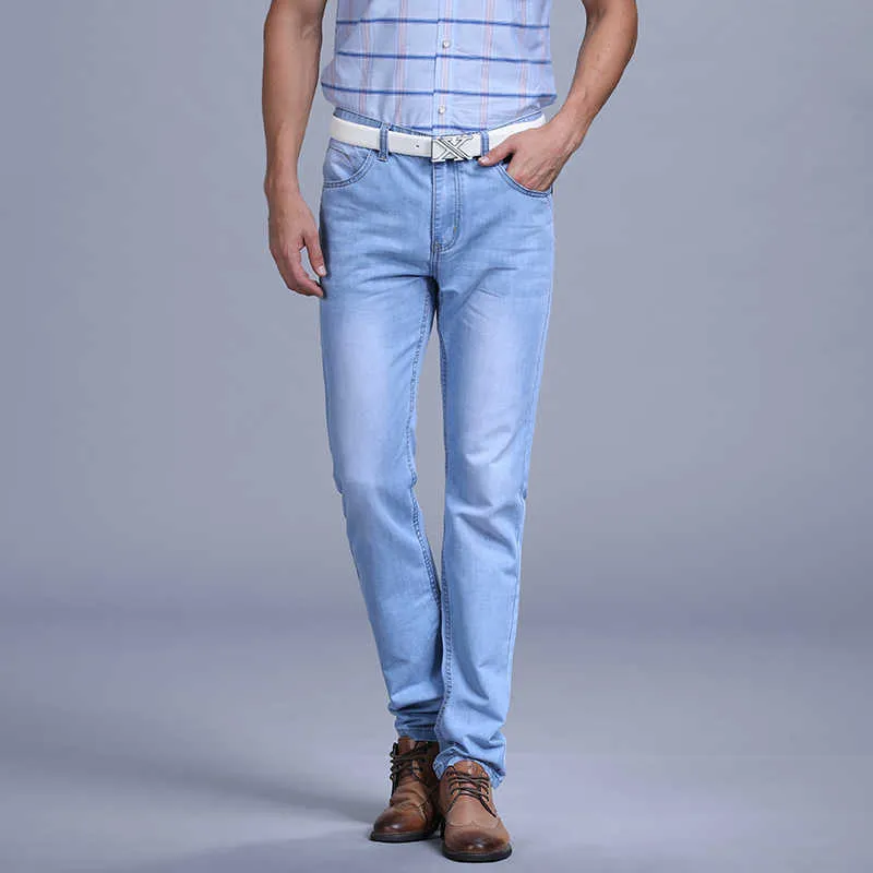 Sulee Men Famous Brand Utr Thin Jeans Pantalones Vaqueros Fashion Designer Spring Summer Jeans Men Brand Jeans X0621