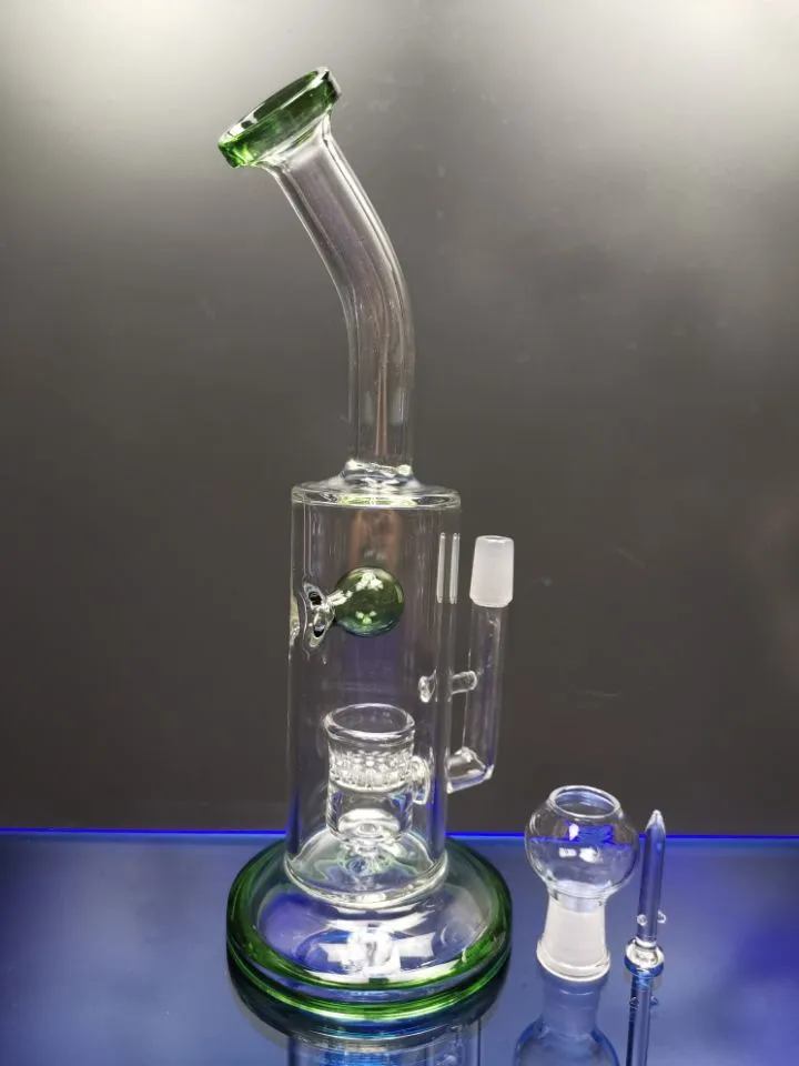 Recycler Bong kleurrijke glazen rookwaterleidingen met fontein percolator glazen recycler waterpijp