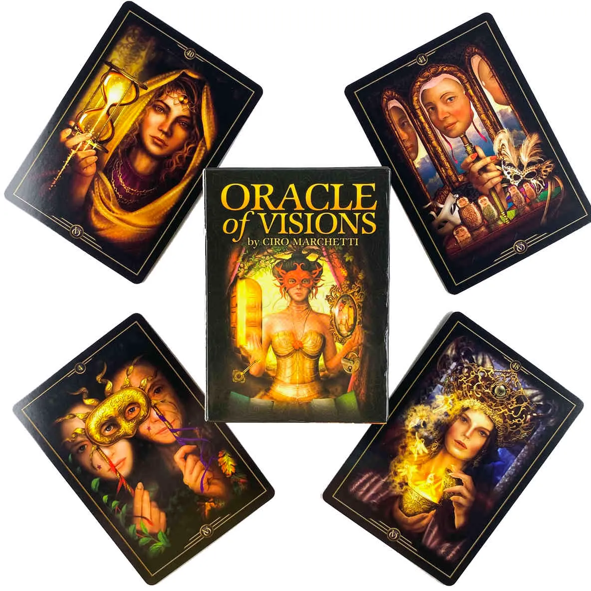 Gioco da tavolo feste di carte Oracles, mazzo di tarocchi profezia di alta qualità con libro guida