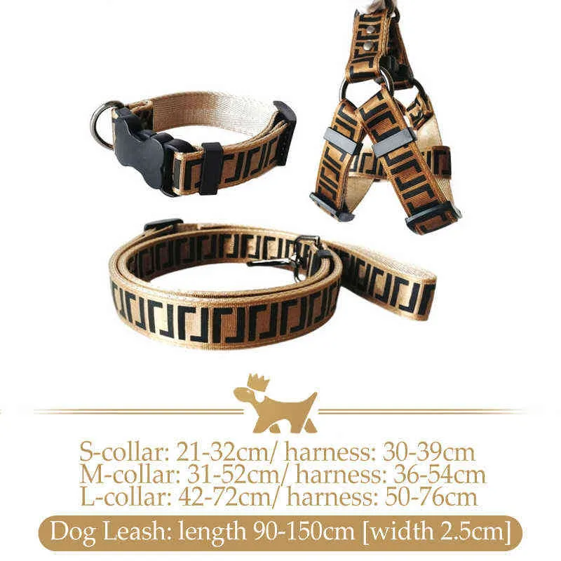 FF Luxe Hondenriem3 Stuks Leash Set Halsband en Ketting met voor Kleine s Puppy Chihuahua Poedel Corgi Pug H1122286A