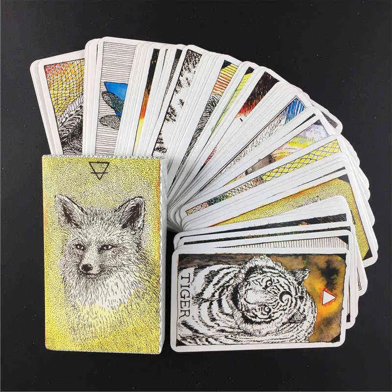 La migliore vendita di tarocchi carte oracolo animale Giochi di mazzi da tavolo Carte da gioco giochi di società X1106
