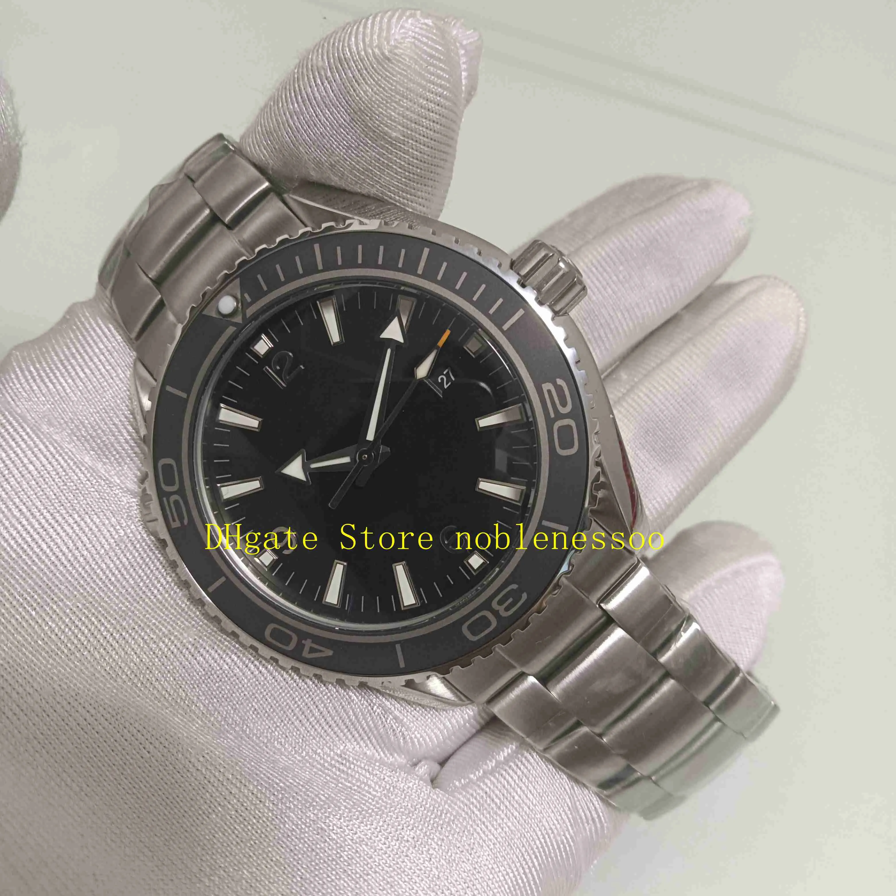 4 Style Real Po Super Cal 8900 Movement Automatic Mens Watch Men's Black Dial Ceramic Calendar Ocean Dive 600m Planet Lumi277Q