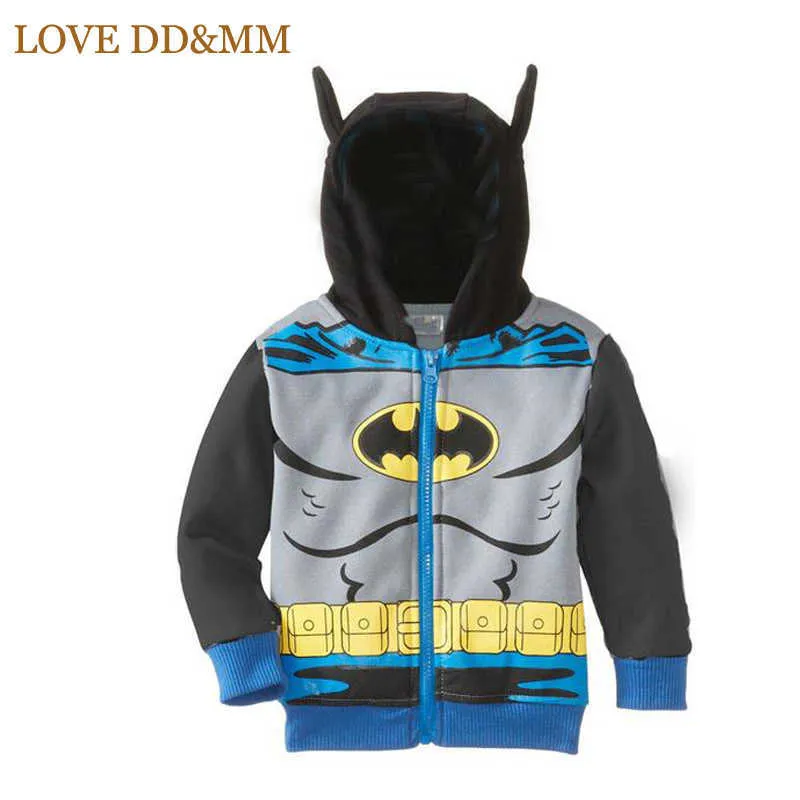 LOVE DD&MM Boys Coat Boys Girls Clothing Cartoon Classic Models Long-Sleeved Zipper Hooded Sweaters Kids Jacket 210715