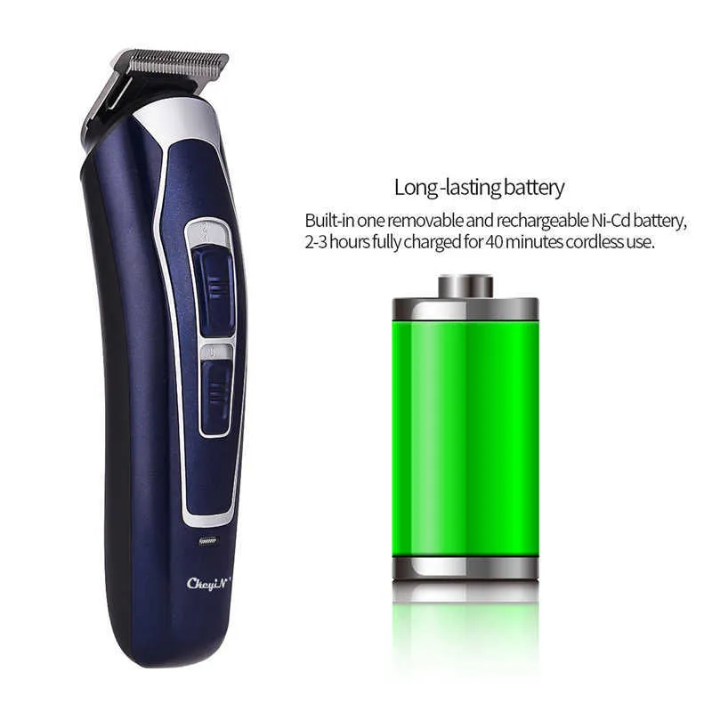 Low Noise Barber Hair Snijmachine Mannen Cordless Cutter Oplaadbare Trimmer Elektrische Cut Baard Clipper Salon Tool 220106