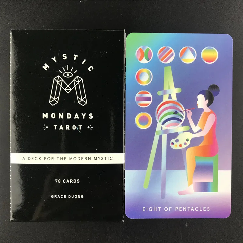Mystic Mondays 78 pièces jeu de société de Tarot jouant pour les jeux de Table de fête famille divertissement oracles cartes conseils