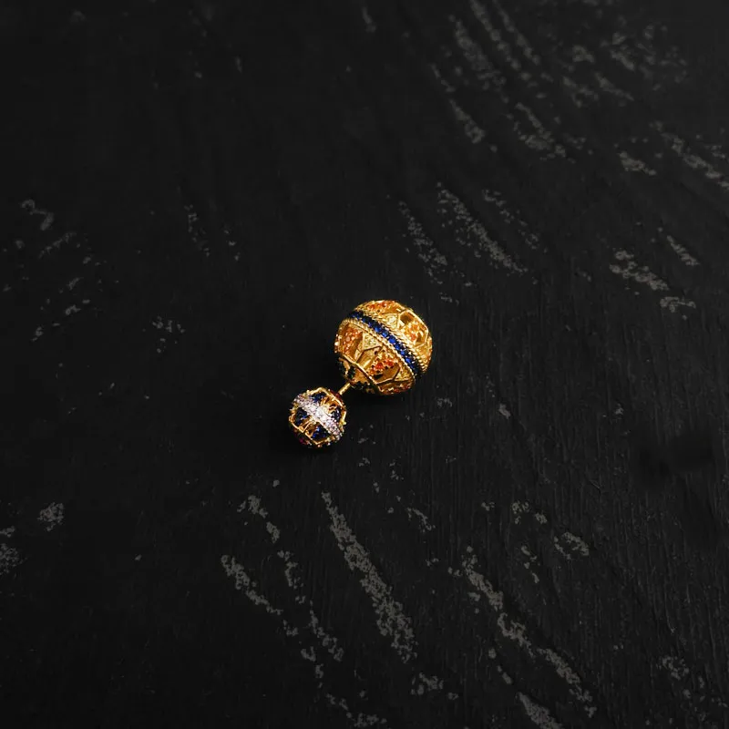 S925 Silber Ohrstecker Tribal Ohrring Charm Kopie 11 Mehrfarbiger Ohrring mit geometrischen Formen Damen Luxusmarke Monaco Schmuck 220251K