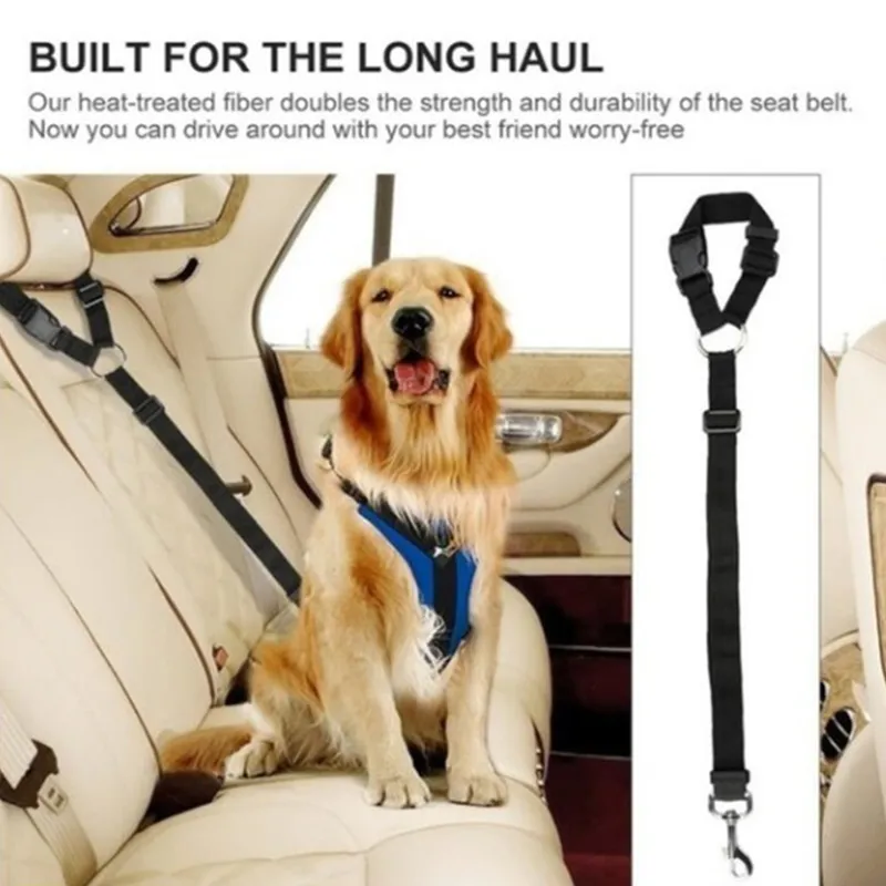 Anello di sicurezza animali domestici due in uno Corda di piombo sedile posteriore cintura di sicurezza cani
