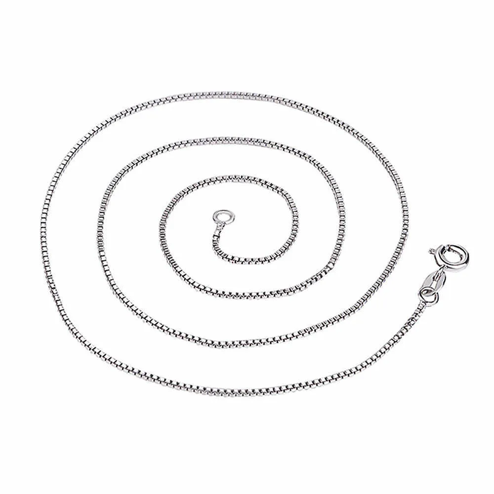 Necklaces Chains Silver Necklace silver necklace chain chain short fashion items 1mm-45cm