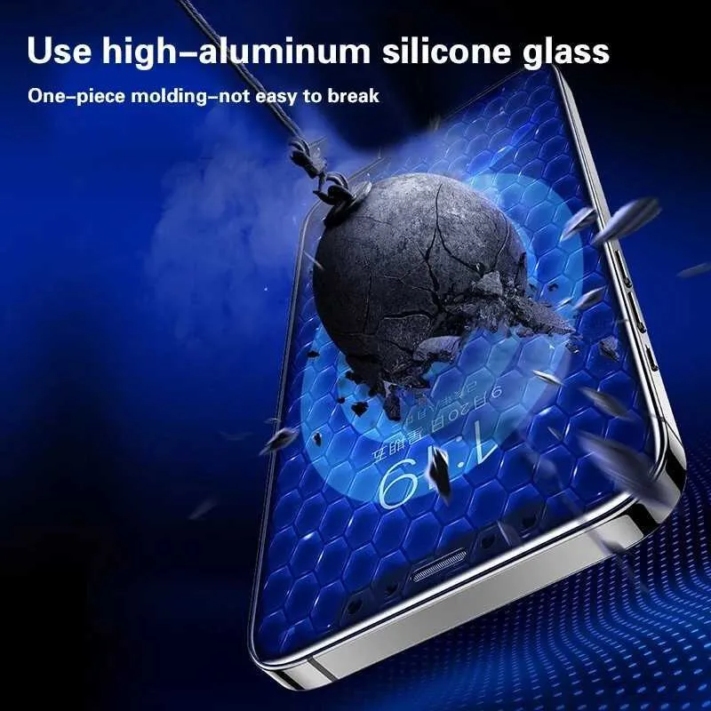 Pełna okładka szklana na iPhone 12 11 Pro Max Temperowane szkło dla iPhone'a X XR XS Max 7 8 6 6s plus SE 2020 Screen Protector5763099