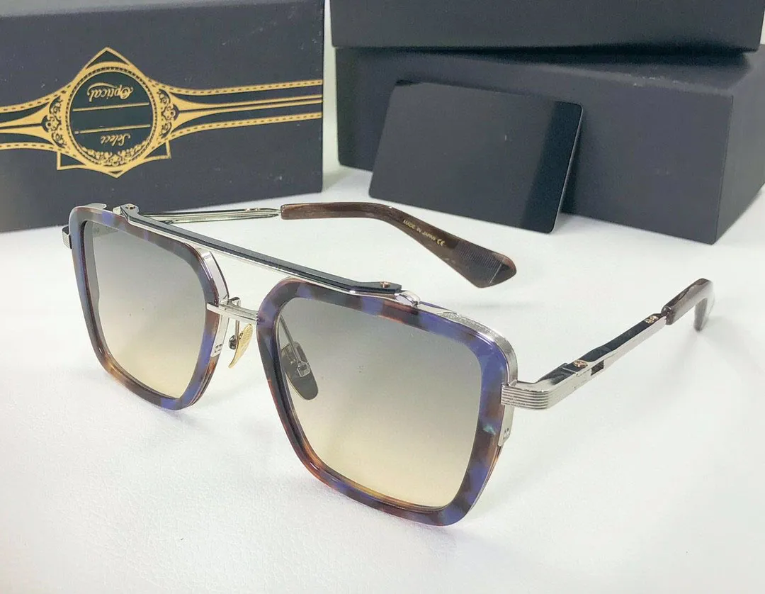 Top Original de alta calidad Diseñador A DITA SEVEN Gafas de sol para hombres famosos de moda Clásico retro marca de lujo moda de anteojos 249v