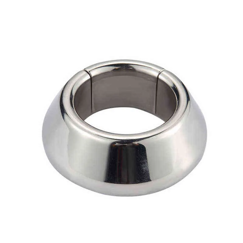 NXY Croucring Magnet Penis Ring Clamp Мужской целомудрийный Устройство Устройство Из Нержавеющей Стали Покриковый Дик Смормовые Цушера Носилки Секс-Игрушки Для Мужчин 0214