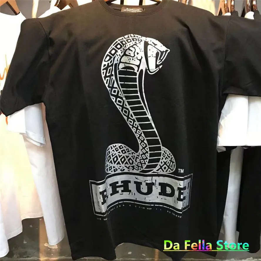 T-shirt décontracté à manches courtes Python hommes femmes texte avant serpent imprimé graphique hauts T-shirt Triangle arrière Logo