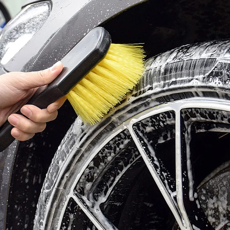 Auto Reifen Felge Pinsel Radnabe Reinigung Pinsel Schwarz Weiß Reifen Auto Waschen Werkzeug Auto Räder Detaillierung Reinigung zubehör