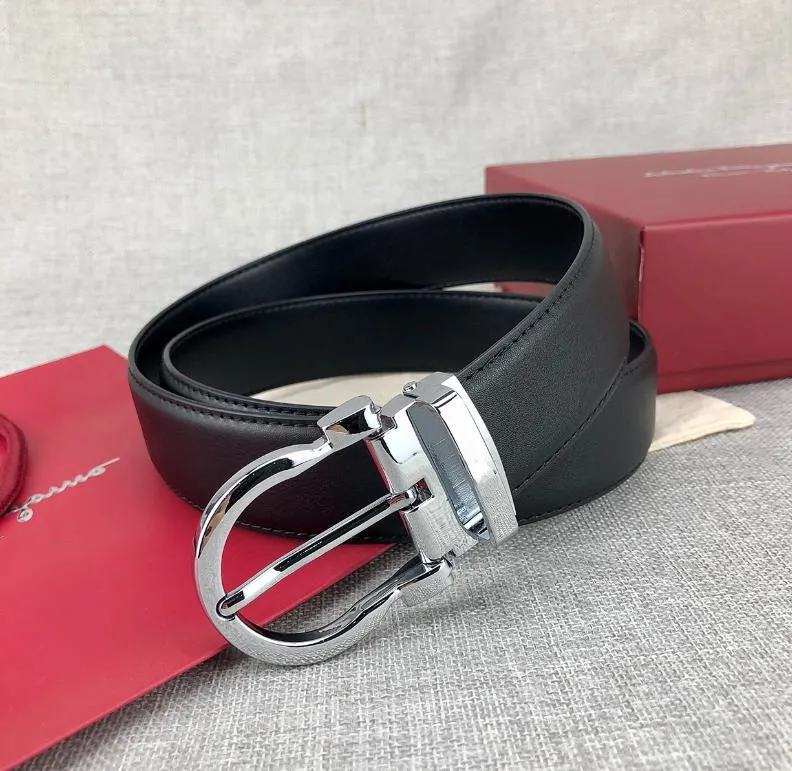 Avec la boîte F Ceinture de luxe Ceintures de bonne qualité pour hommes Ceinture de créateur de mode Ceinture de luxe Femmes Hommes Ceinture Or Argent Boucle Ceinture en cuir Cowh248z