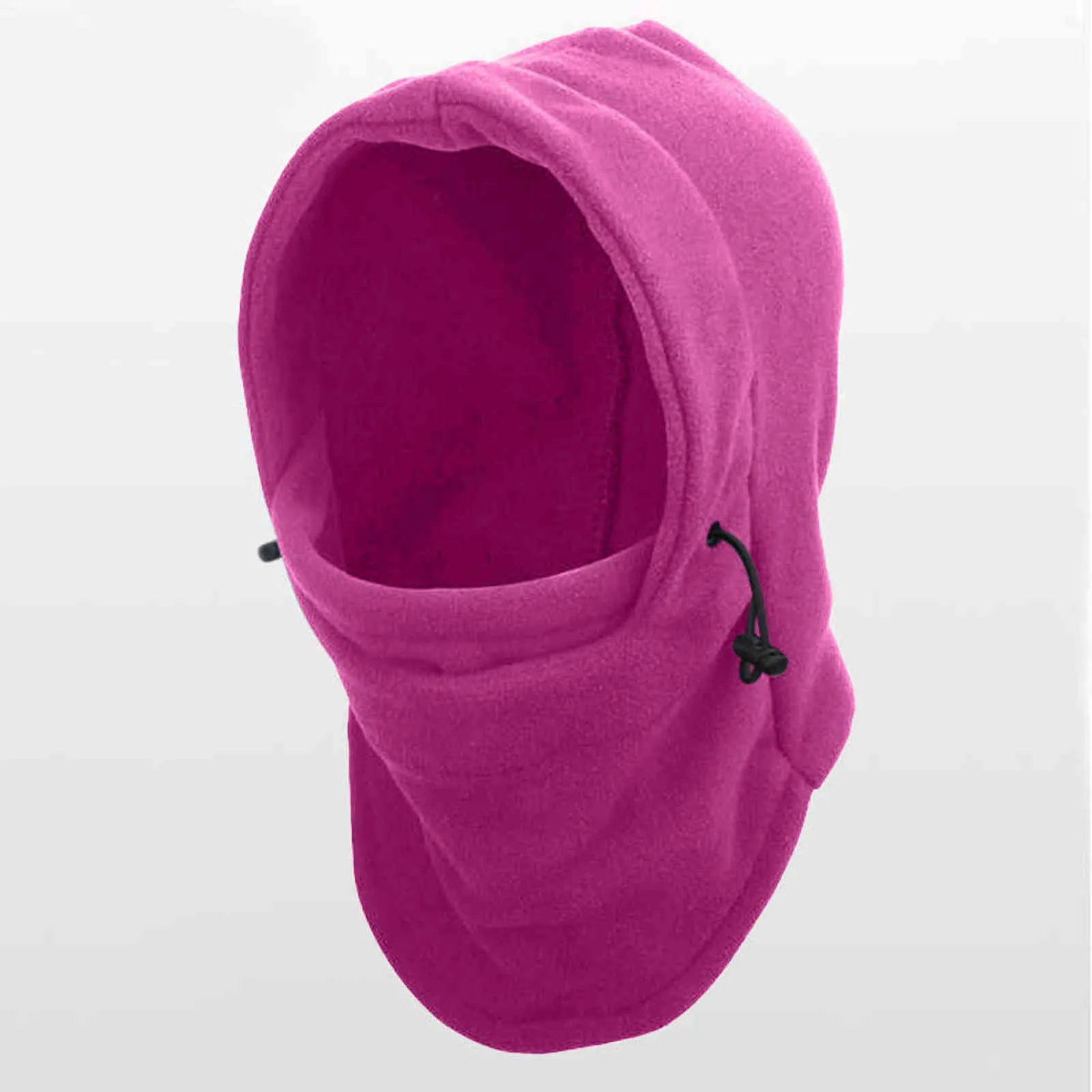 Unisex Polar Hood Hapt Happ Casual Beanie Ciepłe owłosione śnieg Czapka z maską Maska Wiatroszczelna rowerowe bombowiec kapelusze dla Unisex 9.22 Y21111