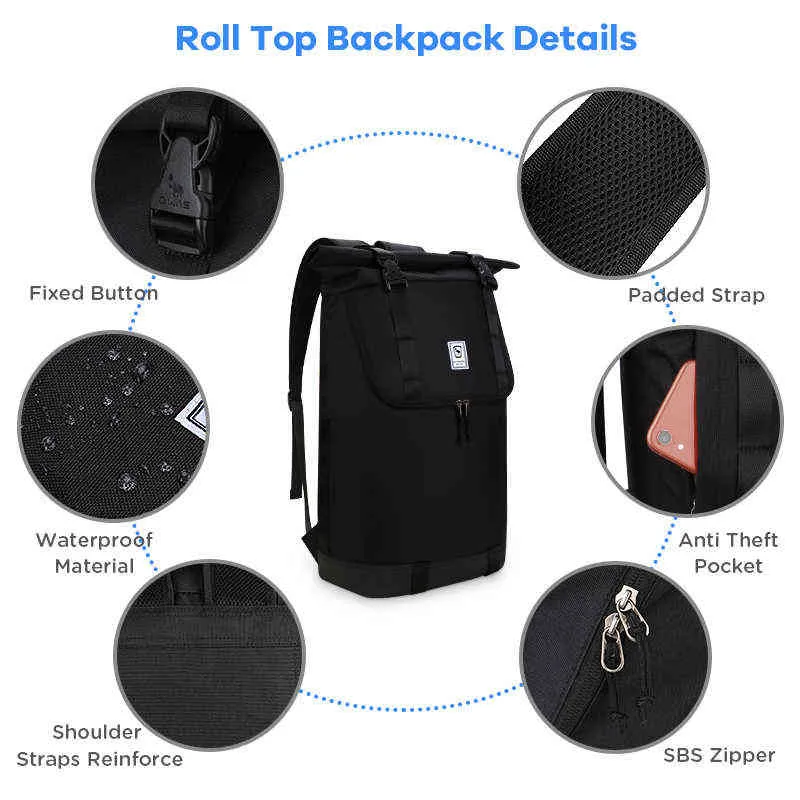 Backpack Style Bag Oiwas Men Shoulders Pvc College Schoolbag Stylish Large Capacity Travel Bagpack Casual Bookbag for Teenages Male Boys 1209