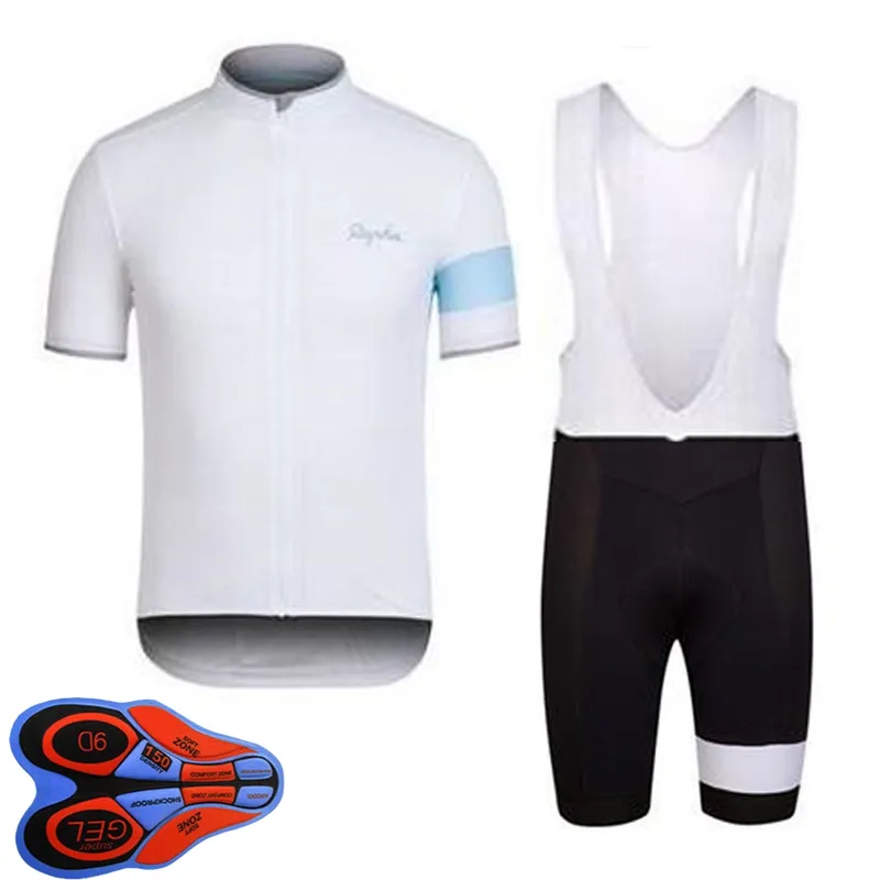 Hommes Rapha Team Cycling Jersey Cuissard Set Racing Vêtements de vélo Maillot Ciclismo été séchage rapide VTT Vêtements de vélo Sportswea2847