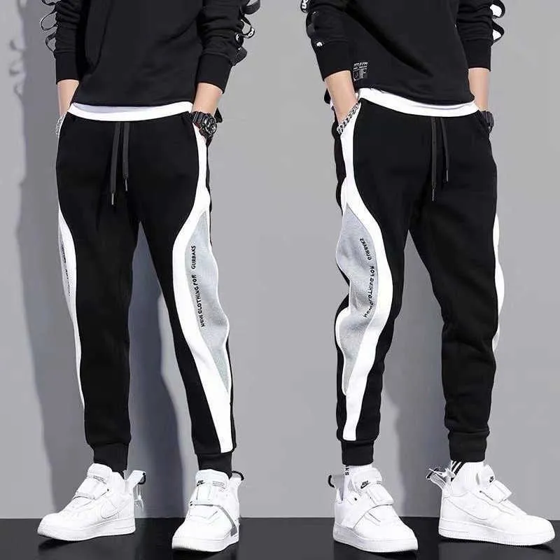 jogers Pantaloni da uomo Pantaloni sportivi casual Pantaloni Harem Hip Hop Pantaloni maschili Moda Harajuku Streetwear Pantaloni da uomo X0723