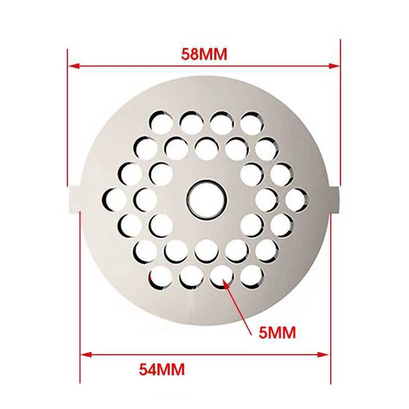Çelik Alaşım #5 #7 Elektrikli Et Öğütücü Kesiciler Bıçaklar Mutfak Yiyecek Sosis Minkerler Et Graders parçaları Mutfak Gıda İşlemcileri 21192C