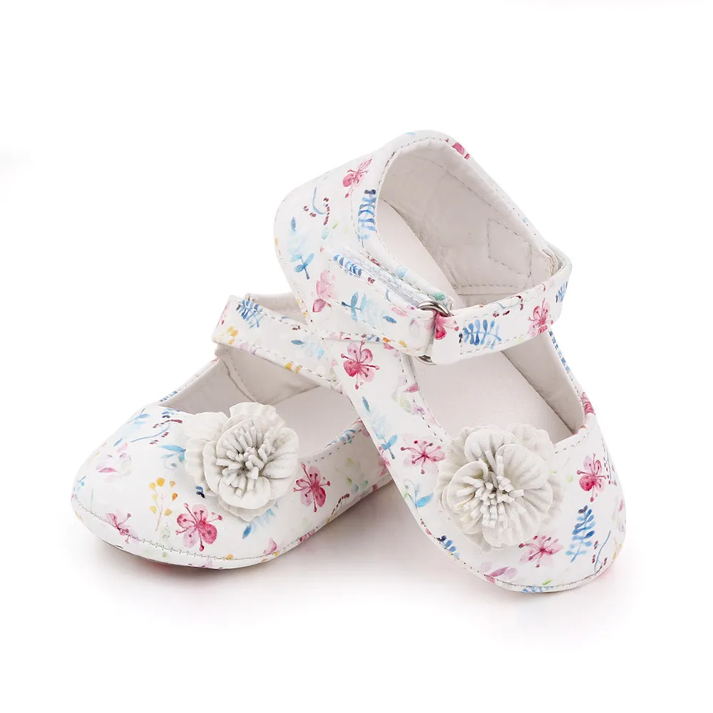 أحذية الأطفال حديثي الولادة زهرة طفل الأميرة أحذية ناعمة وحيدة المطاط غير المبيدات