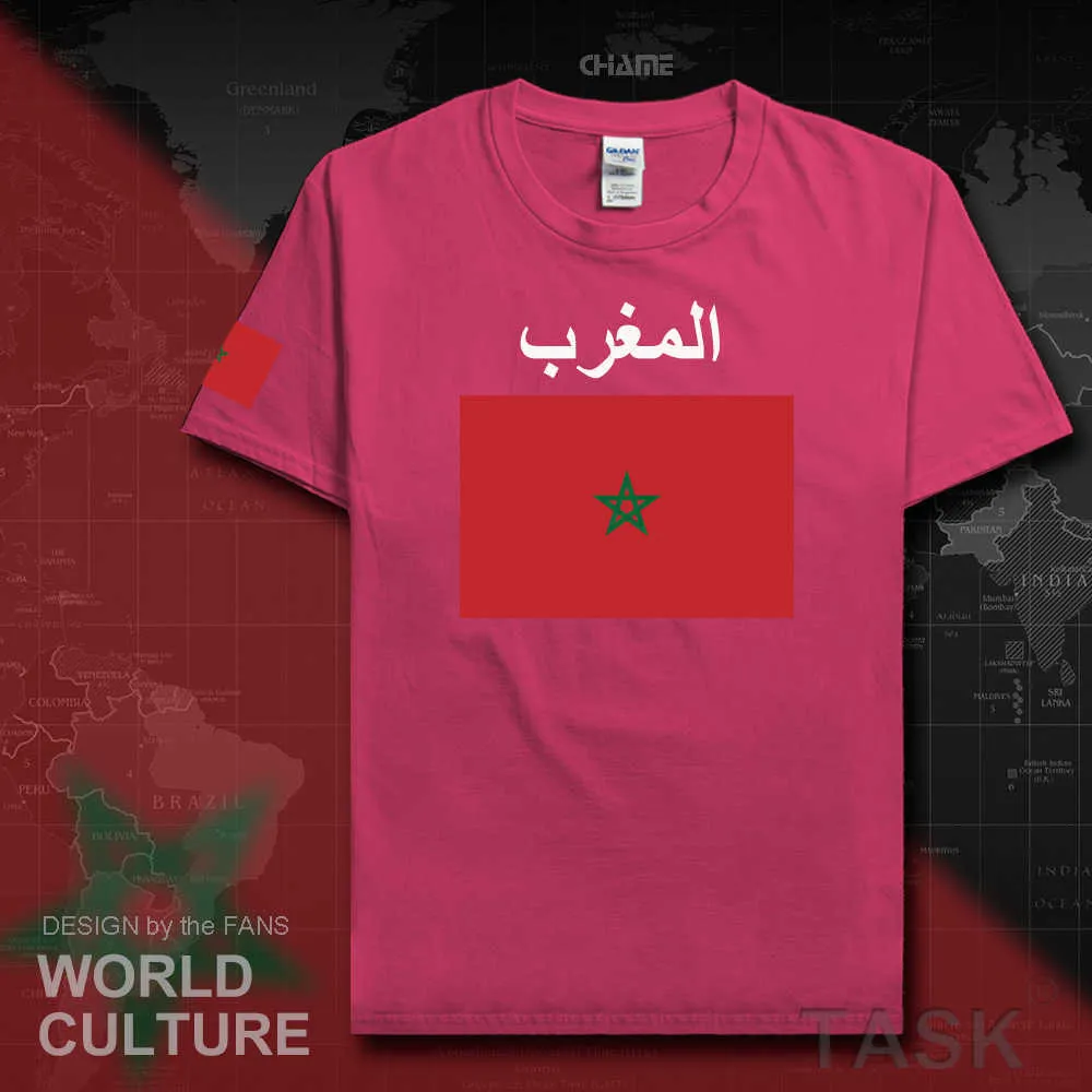 モロッコモロッコメンズTシャツファッション国立TシャツチームTシャツスポーツ服Tees Country Mar X0621