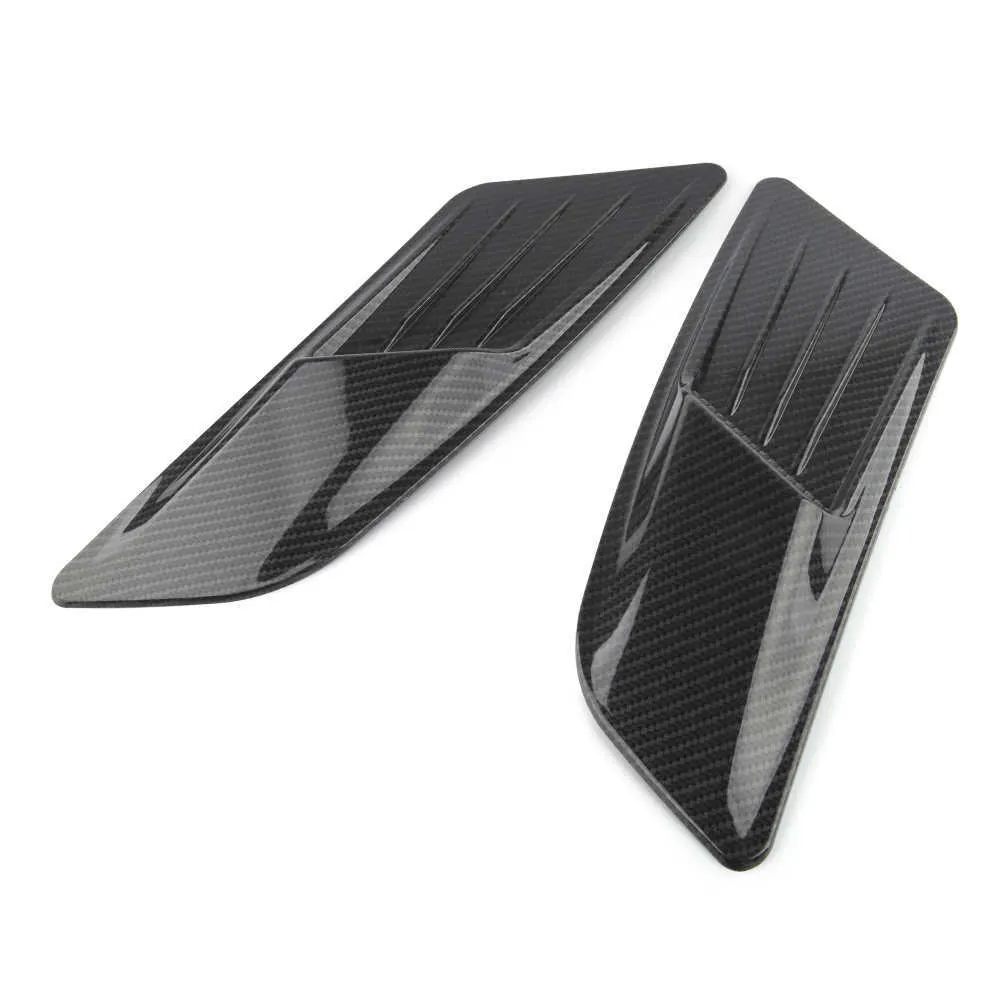 Car Exterior Decoration Car Hood Stickers Black Universal Side Air Intake Flow Vent Cover Decorative Car-styling Car