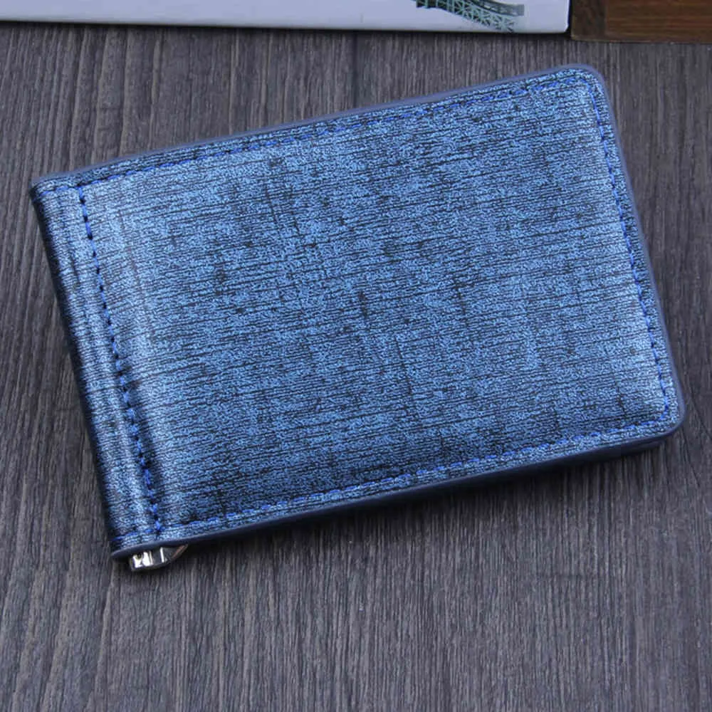 Qualité supérieure femmes hommes pliant affaires en cuir portefeuille ID crédit titulaire sac à main poches carte portefeuille # Y1