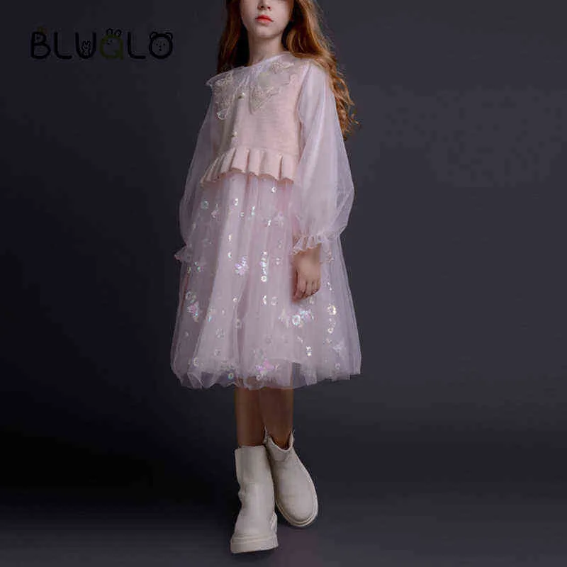 Adolescenti Bambini bianchi Abiti lunghi ragazze Tinta unita Tutu Dress Mezza manica Bambino Estate bambini Abbigliamento dolce Costumi ragazze G1129