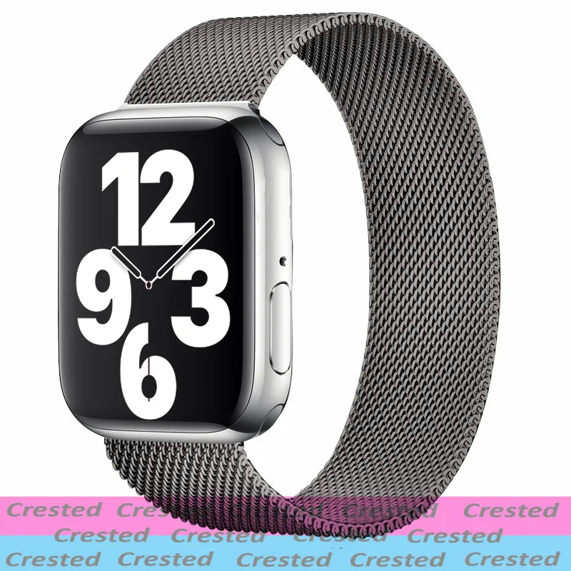 Sangle pour Apple Watch Band 44 mm 40 mm Iwatch 42 mm 38 mm Bracelet en métal en acier inoxydable Loop magnétique Apple Watch 3 4 5 6 SE8689923