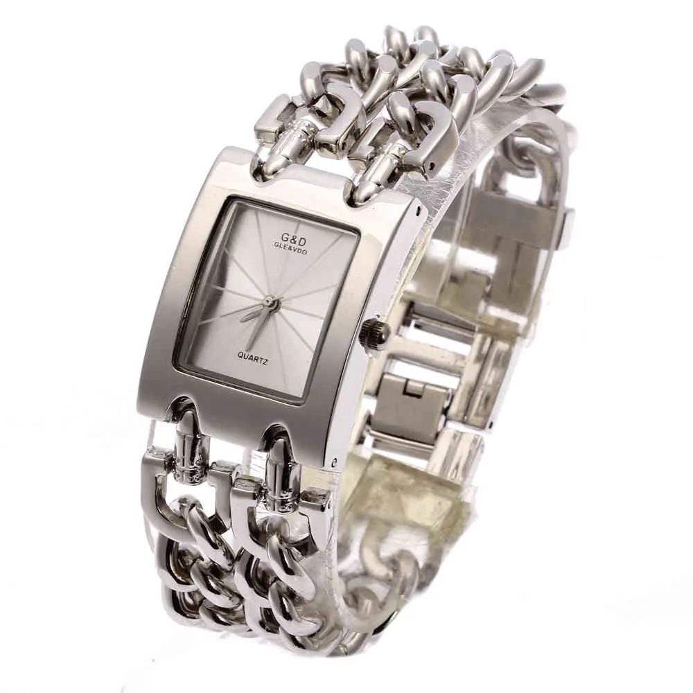 GD Top Marke Luxus Frauen Armbanduhrenbeobachter Quarz Uhr Ladies Bracelet Watch Kleid