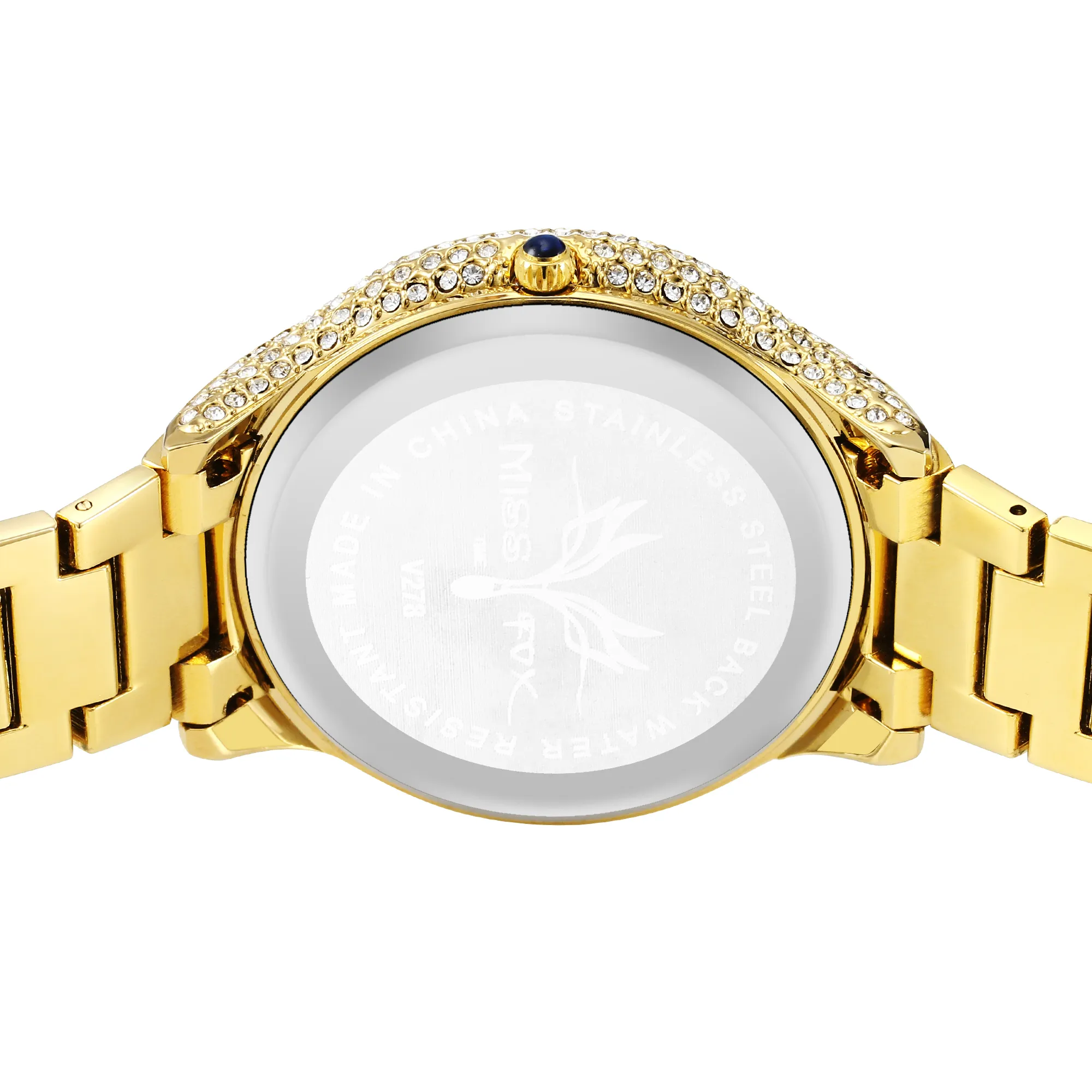 MISS FOX Rollvakt Men Diamond Gold Mens Watches Top Black Simple Tiger XFCS Business Men's Quartz Watchs338r