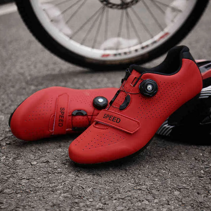 Professional Cycling Shoes Road Sapatilha Ciclismo Mtb Cycling Sneaker Self-Locking Nonslip Mountain Bike Sneakers Flat Cleats H1125