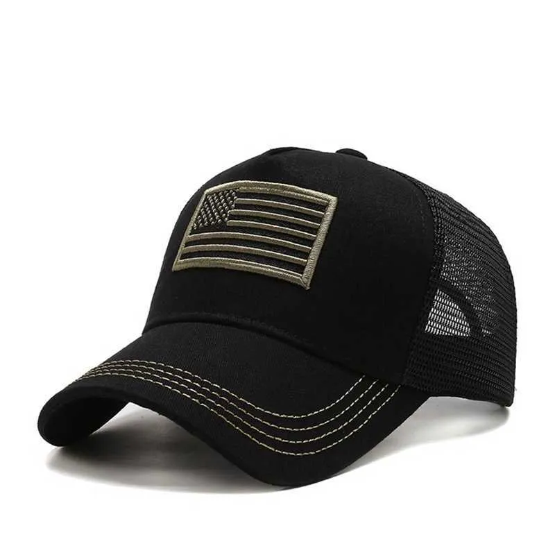 Baseball Cap Männer Taktische Armee Baumwolle Militär Papa Hut USA Amerikanische Flagge Us Unisex Hip Hop Hut Sport Caps Outdoor hüte Q08119662253