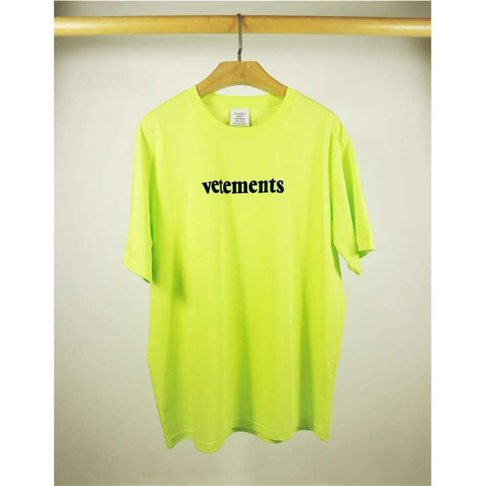 VETEMENTS T-shirt 2021 hommes femmes Vetements suivi T-shirts retour cachet de la poste printemps été VTM hauts étiquette haute qualité coton Tee X0628