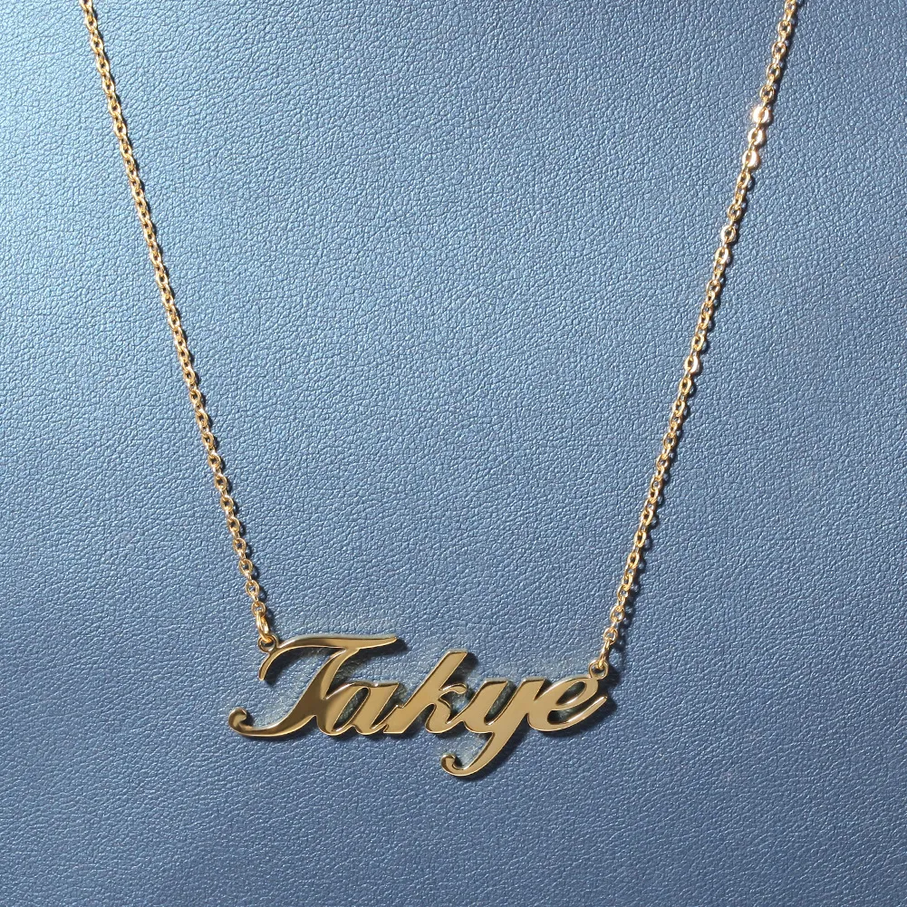 A-Z Nome personalizzato Lettere Collane in oro Girocollo in acciaio inossidabile da donna Moda uomo Gioielli Hip Hop Collana con ciondolo lettera fai da te243p