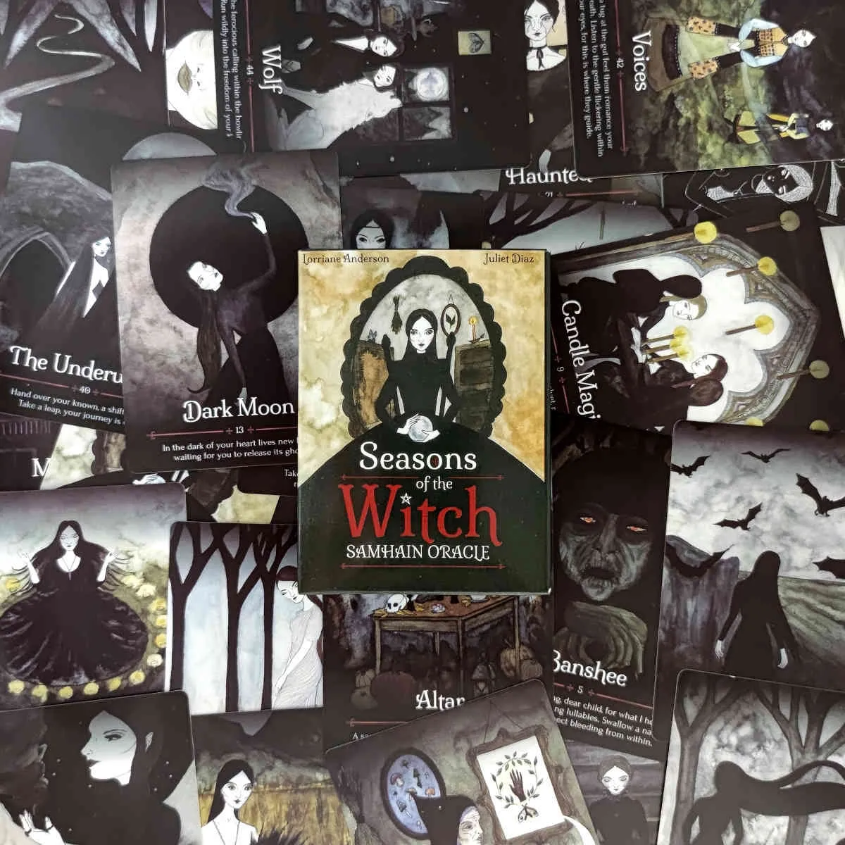 Nouvelles saisons de la sorcière Samhain Oracle Tarot Cards et PDF Guidance Divination Deck Entertainment Parties Jeu de société / Box