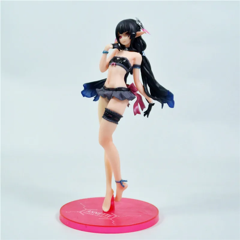 Anime-Spiel Sexy Girl Figur Phantasy Star Online 2 es Annette Badeanzug Ver. PVC-Sammlung Modellspielzeug X0503