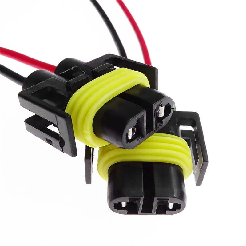 para H8 H9 H11 H11 Lâmpada Conector 12 V Cabo de Cabo do Cabo do Cabo Do Carro Nevoeiro Lâmpada Lâmpada Bulbo Adaptador Adaptador Fiação Arníssima Linha Pequena