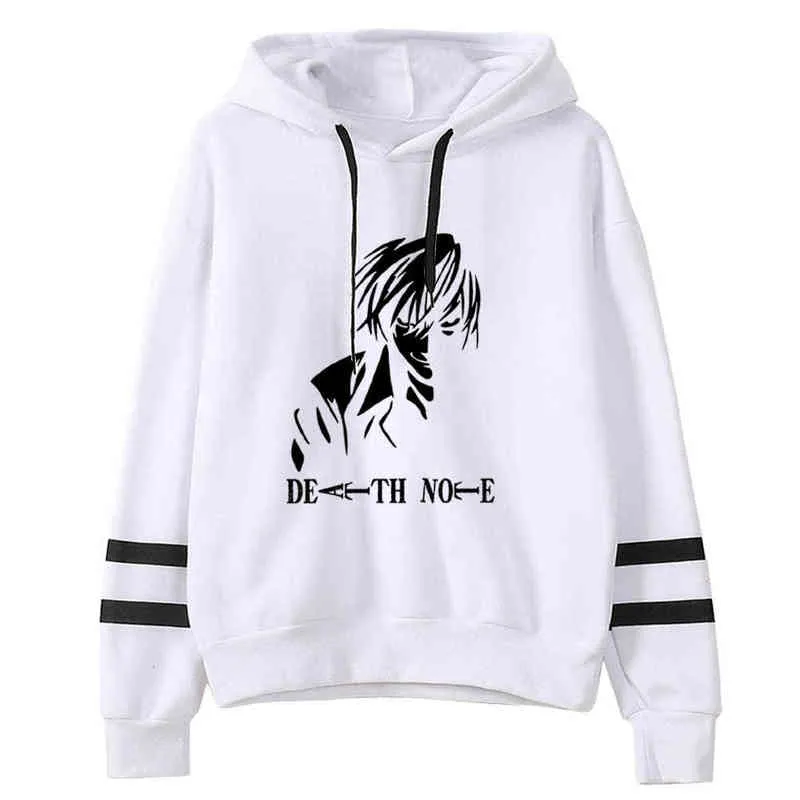 Anime Death Note Hoodies Streetwear Fashion Lose Cartoon Japan Hoodie Sweatshirt Unisex Hoodie Männer Frauen H1227