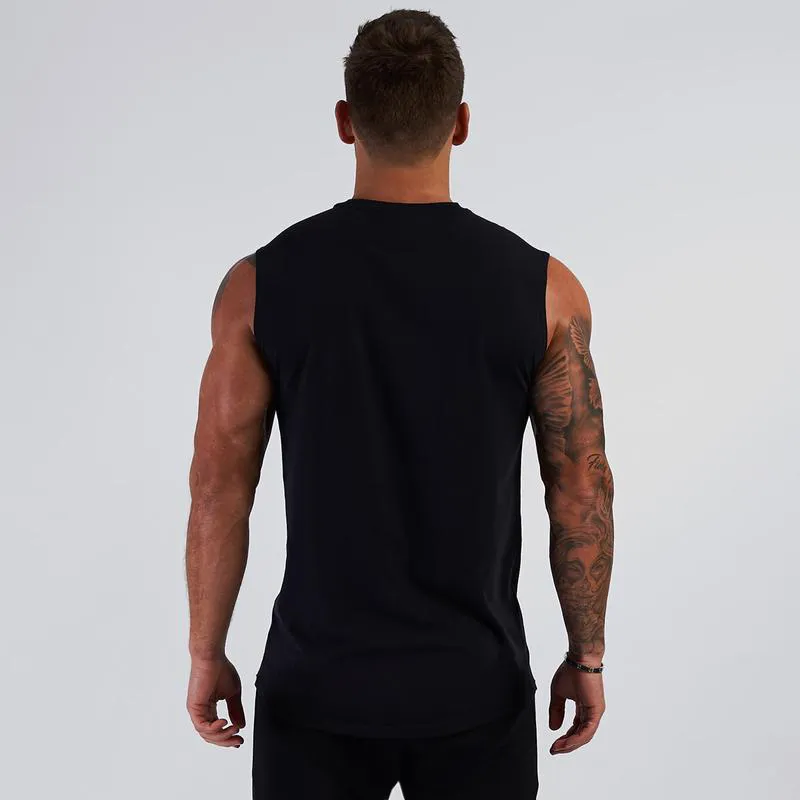 Gym Clothing V Neck Compression Sleeveless Shirt Fitness Mens Tank Top Cotton Bodybuilding Stringer Tanktop Singlet Workout Vest698234627