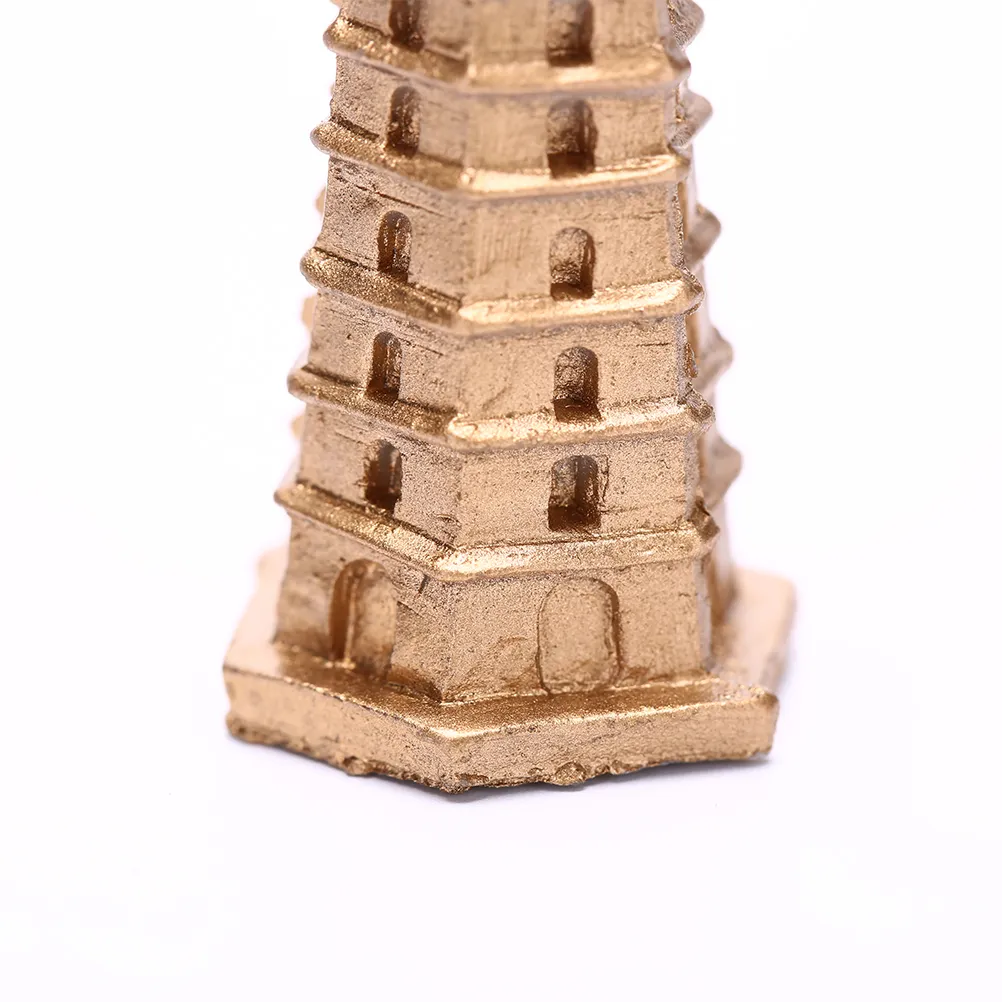 5.5cm Mini Pagoda Tower Fairy Garden Miniaturen Gnomes Moss Terraria Resin Crafts Figurines voor Home Decoration Accessoires