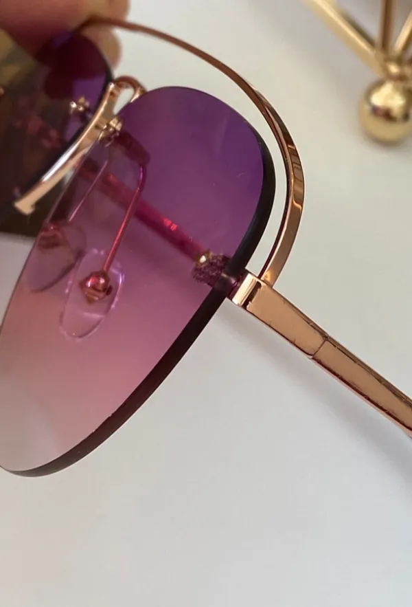 Sommer Gold Pilot Grease Sonnenbrille für Frauen 1213 Grau Verlaufsglas Runway Rahmen Modedesign Brille UV 400 Eye Wear mit Box305H