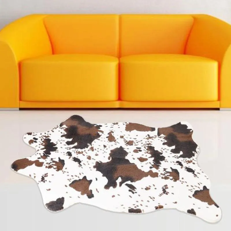 Mattor Imitation Animal Skins mattor och ko matta för vardagsrum sovrum 110x75cm2608